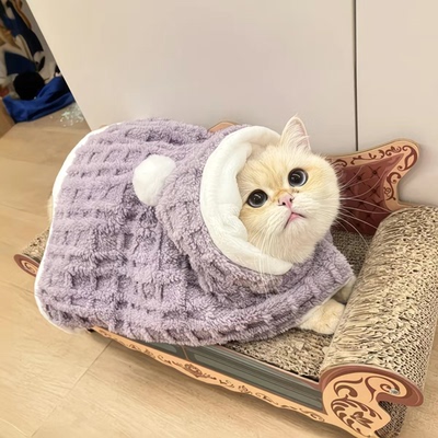 狗狗衣服披风秋冬保暖加厚斗篷