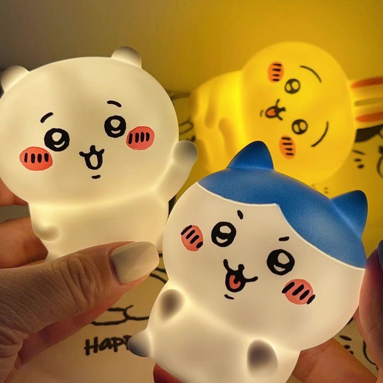 创意可爱吉伊乌萨奇小八小夜灯生日礼物送女生睡眠夜用氛围摆摊
