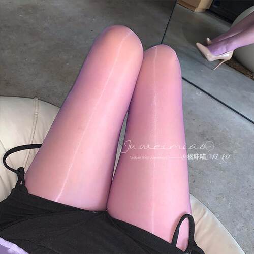 极光1d超薄二代油亮黑丝袜紫色纯欲防勾丝马油丝滑裤袜