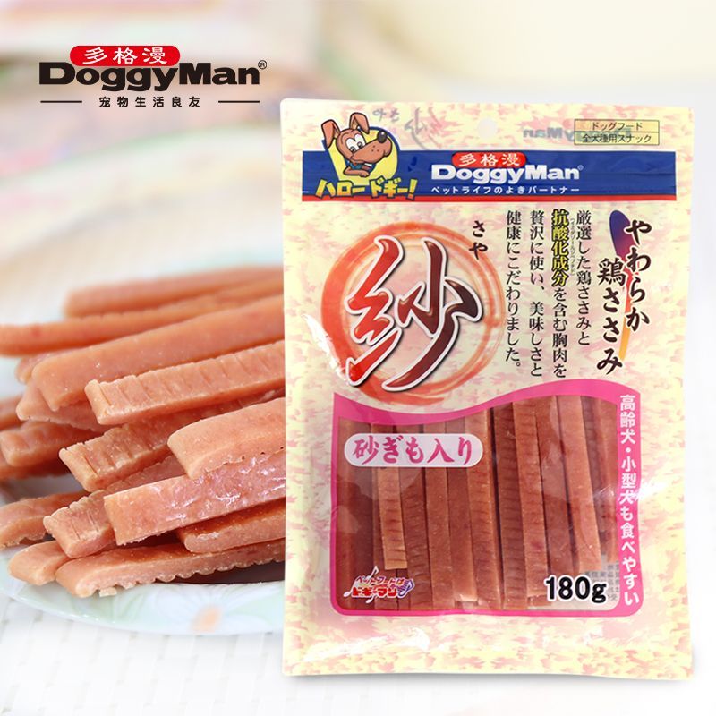 多格漫狗零食纱系列鸡肉切条 宠物犬奶酪蔬菜多口味柔软肉条180g