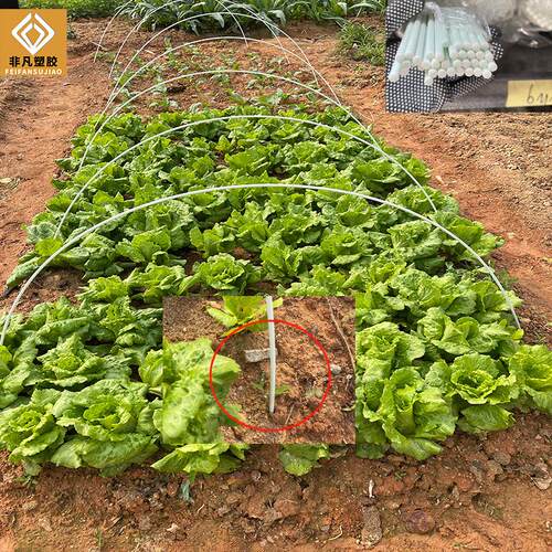 5mm玻璃钢弹力棒菜棚支架保温棚花棚拱顶地拱杆 玻璃纤维杆