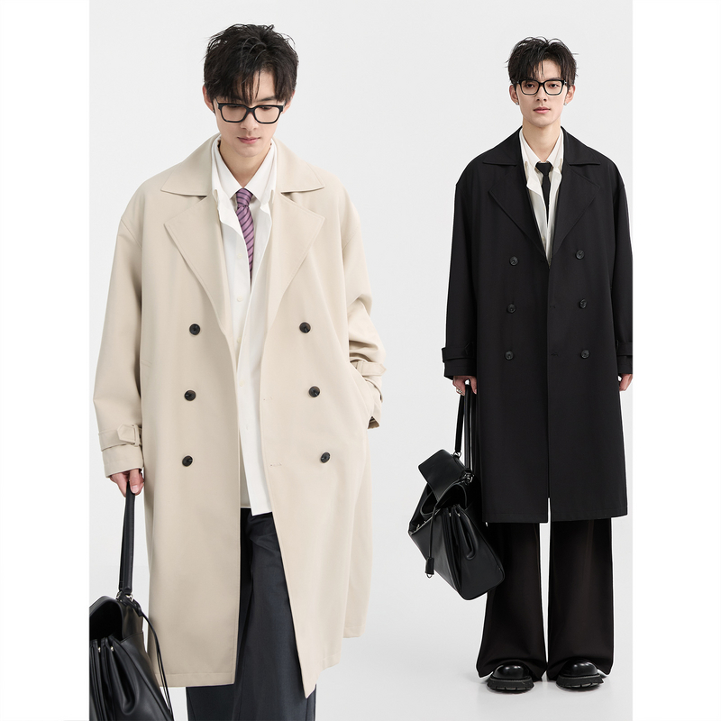 伯爵卓尔经典英伦风双排扣风衣