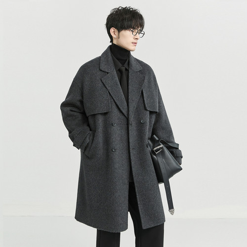 伯爵卓尔混纺男士中长款大衣