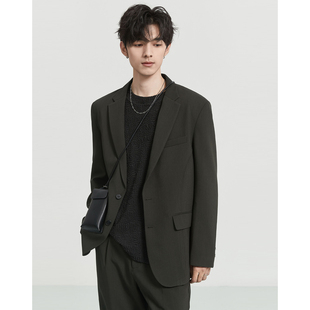 伯爵卓尔outlet奥莱店纯色高级感休闲西装 单外套春秋通勤上衣 男士