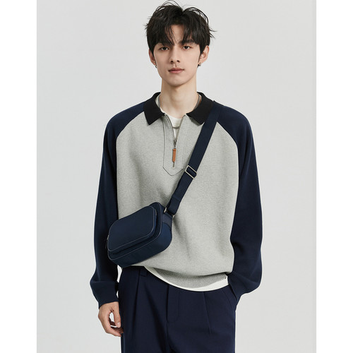 伯爵卓尔翻领针织衫卫衣