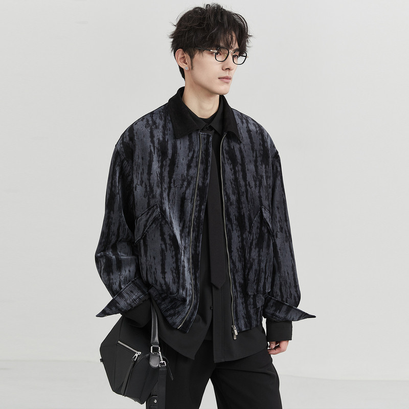 伯爵卓尔春秋男士丝绒夹克外套
