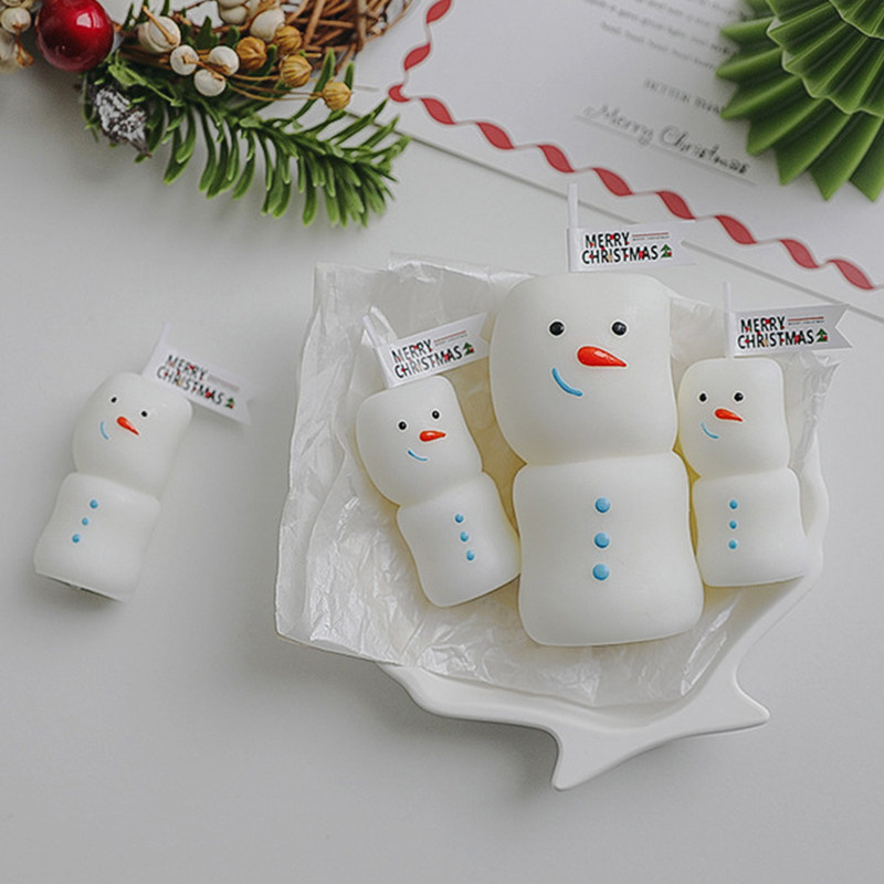 圣诞节小礼品香氛伴手礼生日礼物创意跨境雪人圣诞香薰蜡烛定制