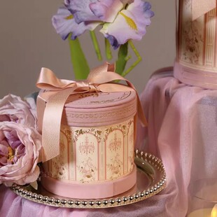 2026创意伴手礼包装盒新款圆形喜糖盒圆桶结婚回礼免折叠糖果礼盒