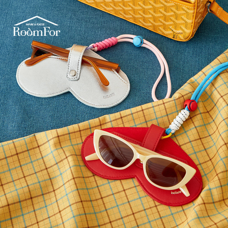 原创时尚眼镜收纳包心形轮廓小挂饰太阳太阳眼镜盒挂绳可携式防刮,收纳整理,眼镜收纳盒,淘宝优惠券,粉丝福利购,淘宝优惠卷