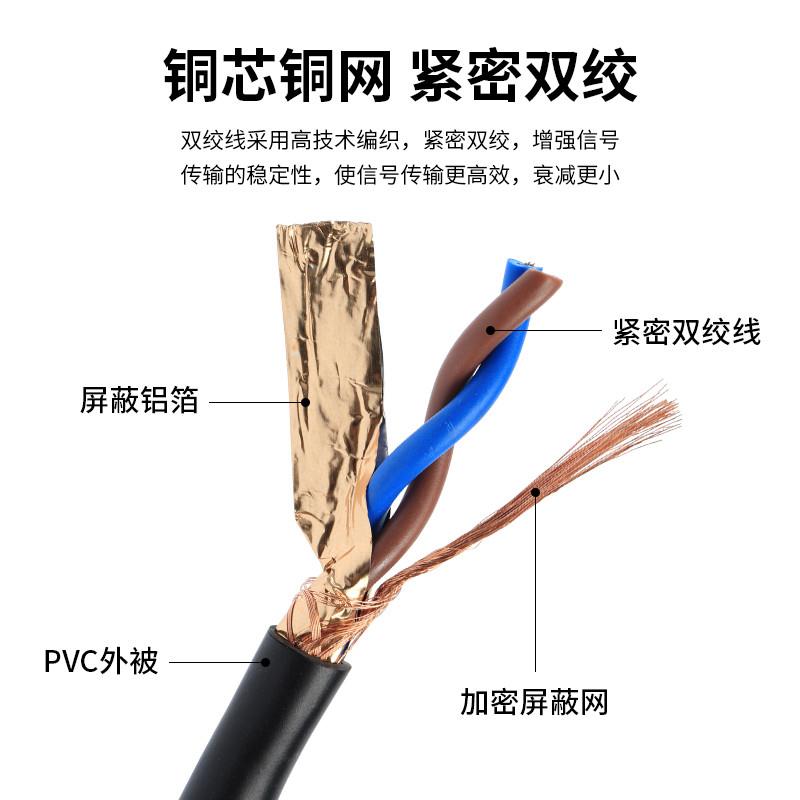 国标RVSP/RVVSP纯铜485通讯控制信号线缆2芯4芯6芯8芯双绞屏蔽线