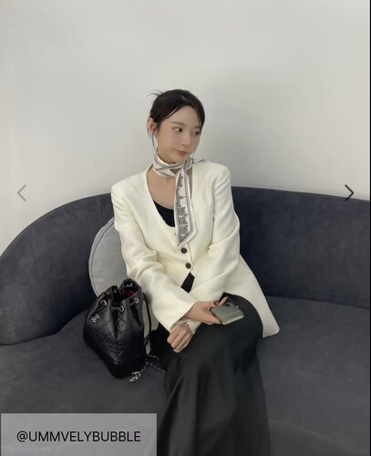 韩国外贸原单2026秋季Lhas新款收腰休闲百搭小香风外套女