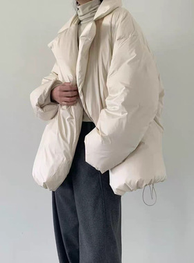 2025effervescent秋冬新款时尚百搭宽松显瘦翻领羽绒服中长款外套