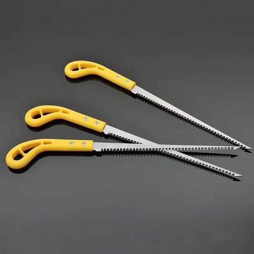 鸡尾锯墙板锯家用小手锯迷你小锯子钢锯园林伐木石膏板锯木工锯子