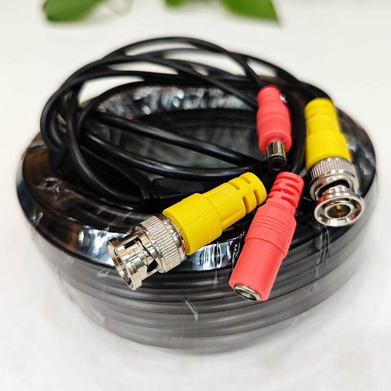 加粗同轴监控视频线高清摄像头带电源一体线DC/BNC综合线带接头