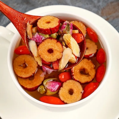 黄芪党参当归枸杞子红枣玫瑰花茶男女独立包装养生花茶150克15包