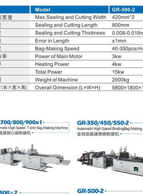 高速袋连卷制机PE塑料背心口袋830制袋机全自动电脑平控制垃圾袋