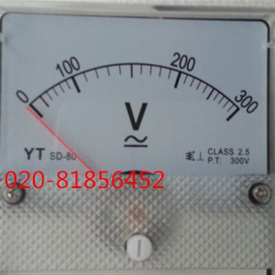 交流电压表SD80-300V SD80-450V SD80-500V SD-80 CLASS 2.5