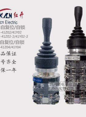 红开十字主令开关HKA1-41Y02四相L两相B自锁A1复2摇杆操纵杆2011