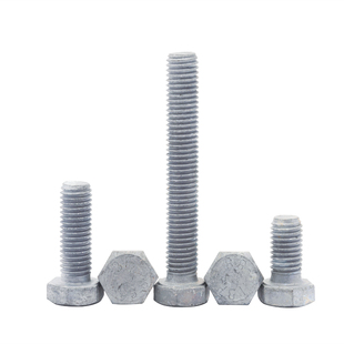 热浸锌螺丝8.8级热镀锌螺栓外六角铁塔螺栓高强度螺钉M8M10M16M20