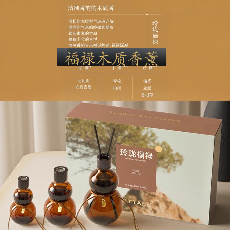 国风葫芦瓶文创造型清玩雅器香薰