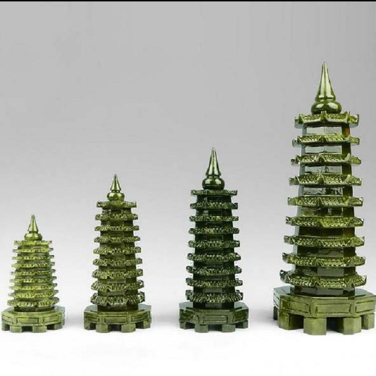 南玉雕刻文昌塔玉器工艺品摆件九层文昌塔居家商务玉器工艺品