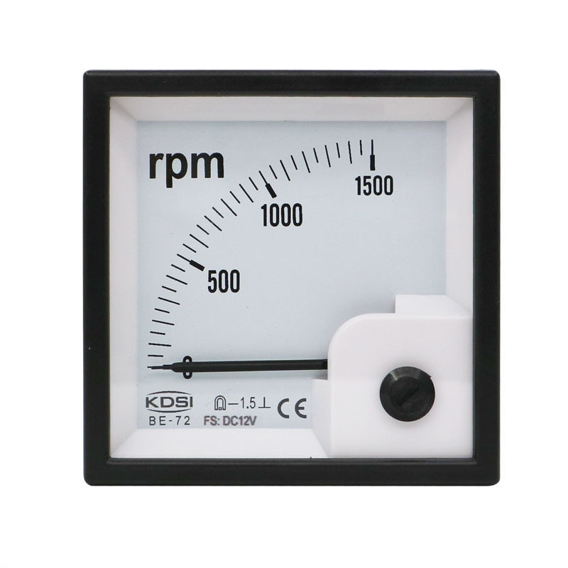 供应 指针式转速表BE-72 DC12V 1500rpm 方形配电柜用表