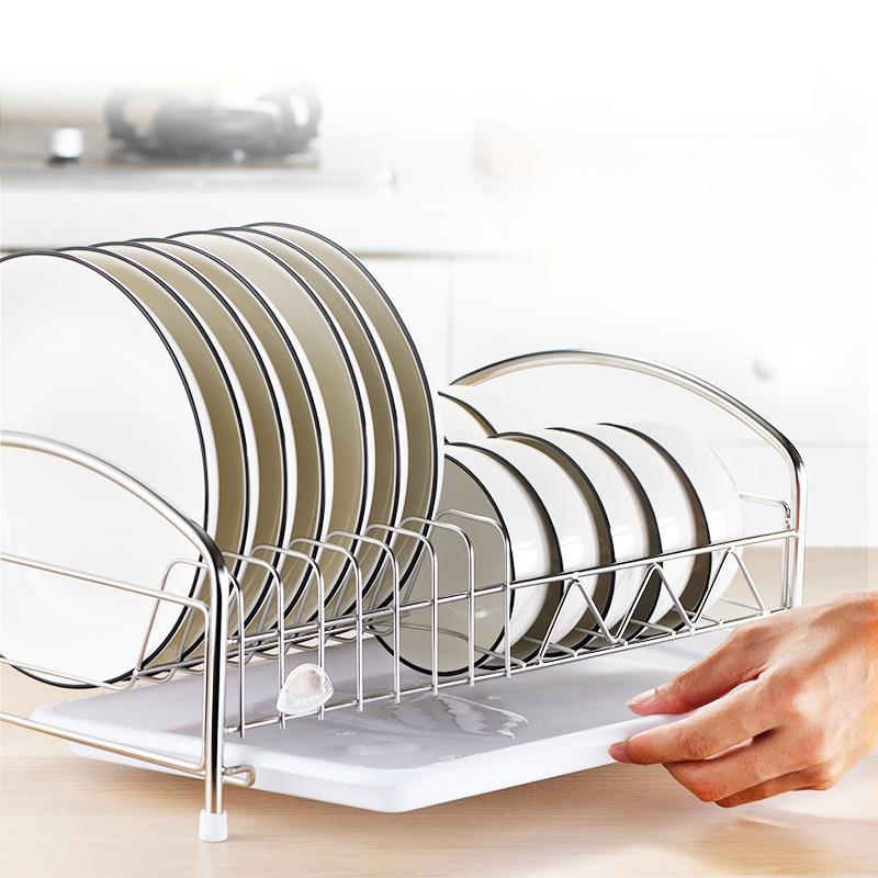 304不锈钢碗碟架厨房家用小型沥水碗架橱柜内置放碗盘收纳置熙唐