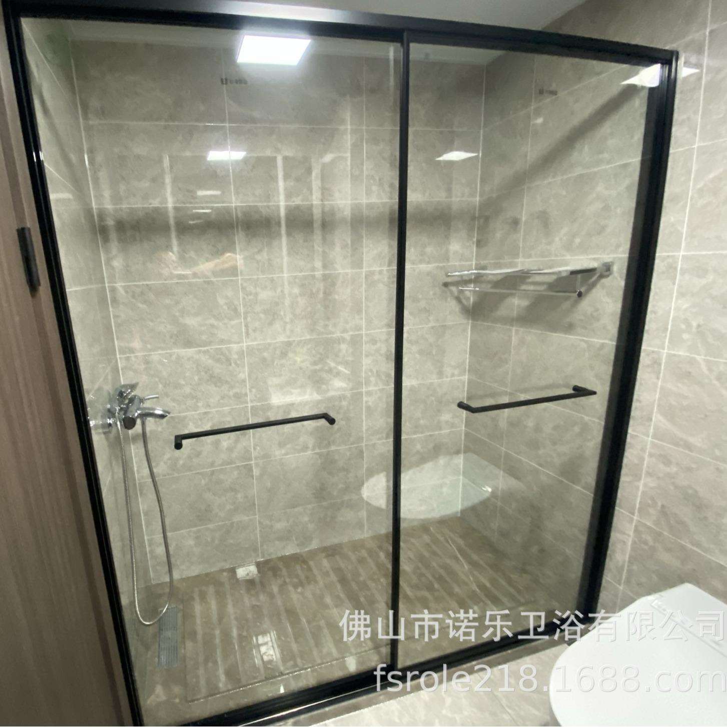 折叠淋浴房隔断玻璃无轨折叠小户型节省空间卫生间浴室门