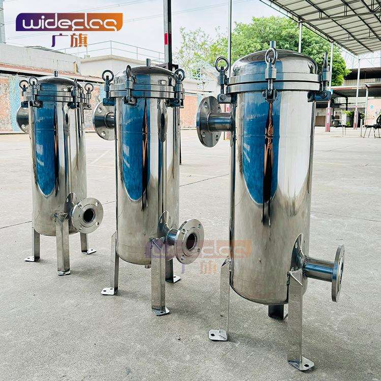 井水河水多袋式过滤器快装前置过滤器304不锈钢4袋式过滤器厂