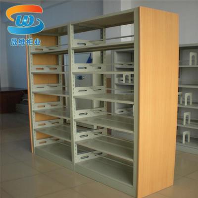 钢制书架档案架学校图书馆书店资料凭证架文件架多层钢制实木书架