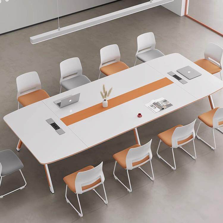 my会议桌长条桌子简约现代小型洽谈培训桌椅组合工作台会议室办公