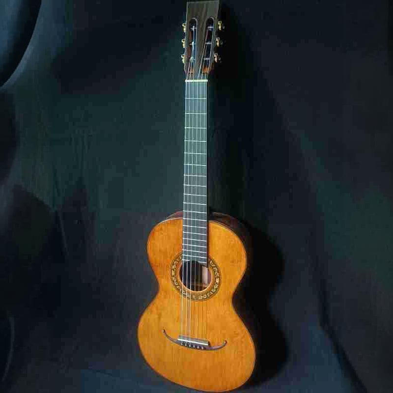 37寸纯手工云杉马玫浪漫吉他全单高配古典复古演奏级做旧手工琴