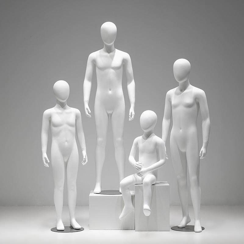 青少年全身儿童模特展示架男女童装店橱窗道具服装假人坐模特人偶