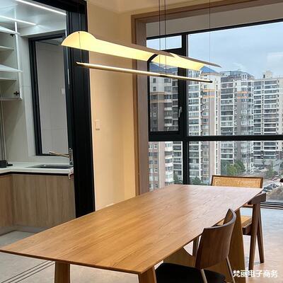 设计师餐厅吧台吊灯现代简约茶室工作室长条极简办公室前台商