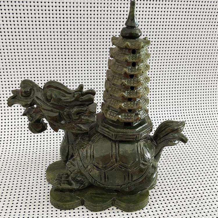 南玉龙龟文昌塔摆件电视柜家居办公室工艺品摆设