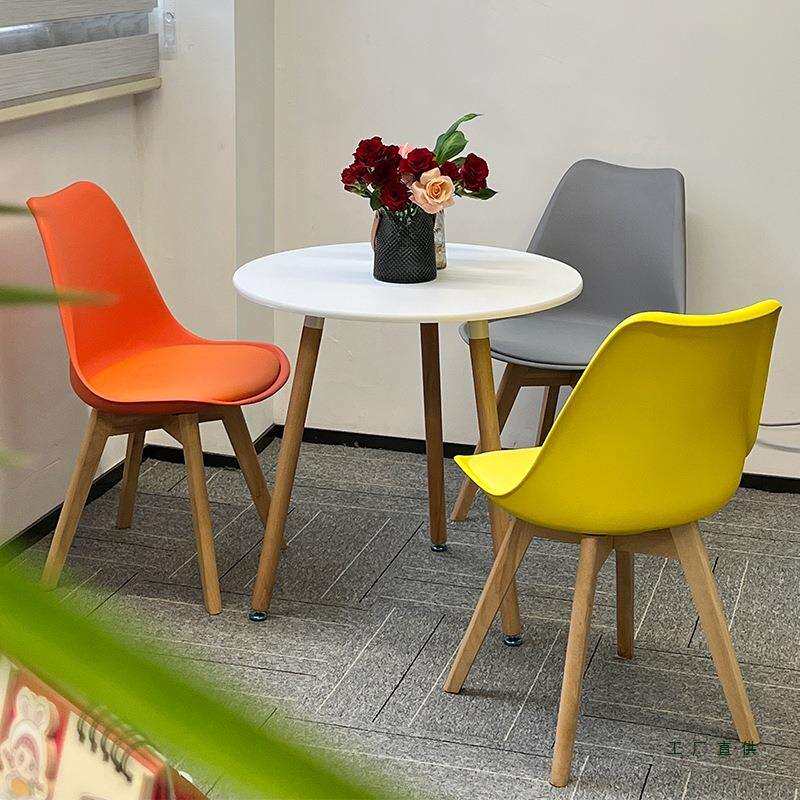 北欧接待桌椅组合谈判洽谈桌商务用店面会客桌椅办公室休闲小圆桌