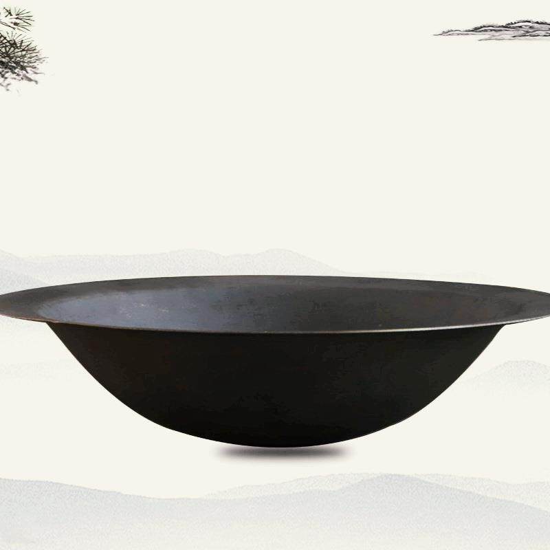 加厚传统老式大铁锅铸铁锅柴火灶锅农家乐商用生铁大锅宾馆宽边锅