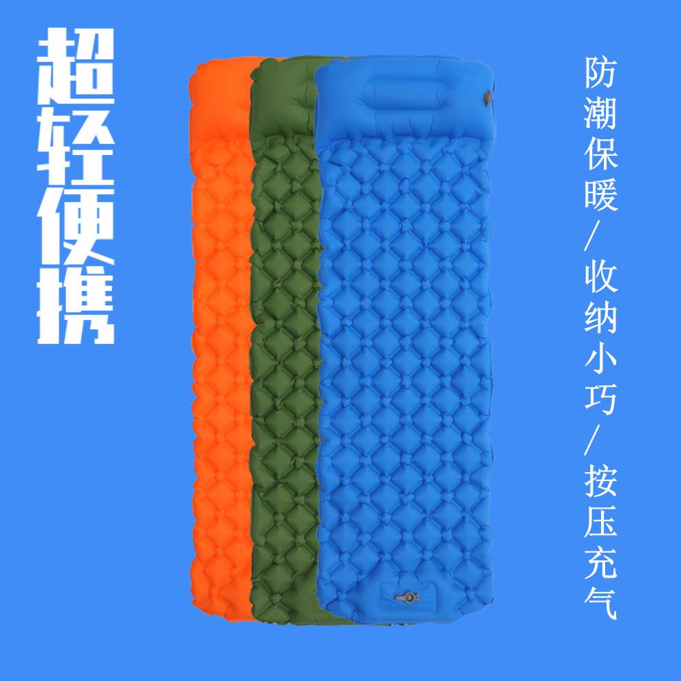 户外充气床垫户外露营充气睡垫按压式TPU充气垫防潮垫救灾充气垫