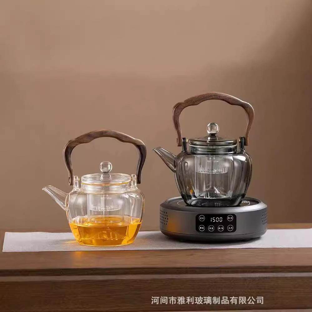 耐高温茶壶家用大容量煮茶壶玻璃蒸煮两用泡茶壶提梁壶电陶炉专用