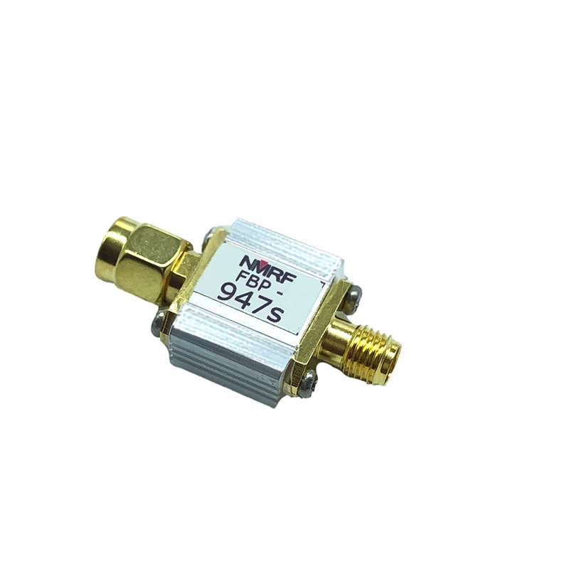 专用SAW带通滤波器 947 S(935-960)MHz GSM900 25MHz带宽，SMA接