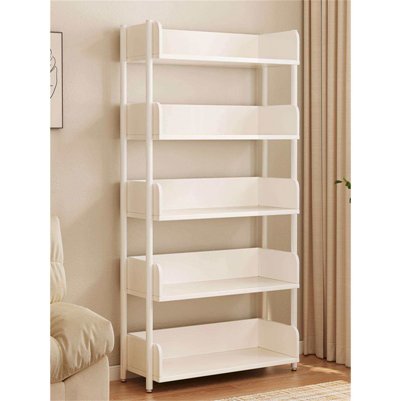 cs简易书架落地置物架铁艺客厅储物架货架阅读收纳架子家用卧室书