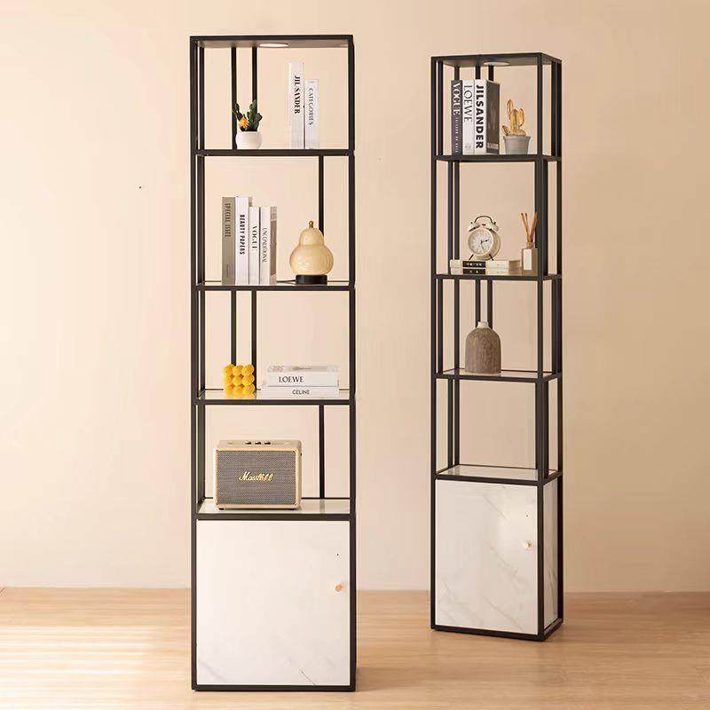 创意奶油风书架客厅隔断装饰架餐厅收纳架置物架现代商品展示架