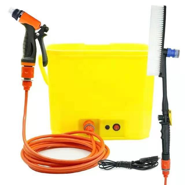 车载电动洗车器12v高压刷车微型水泵多功能泡沫水枪洗车机便携式