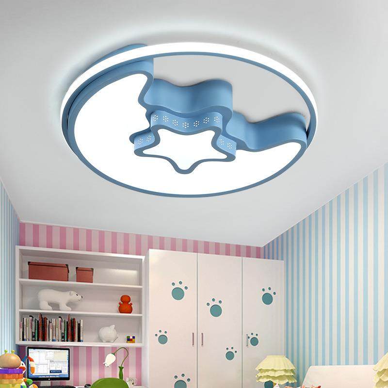 星星月亮儿童灯温馨卡通led吸顶灯具创意男孩女孩卧室灯简约现代