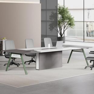 小型会议桌商务洽谈接待会大型议室桌子组合简约现代创意小会议桌