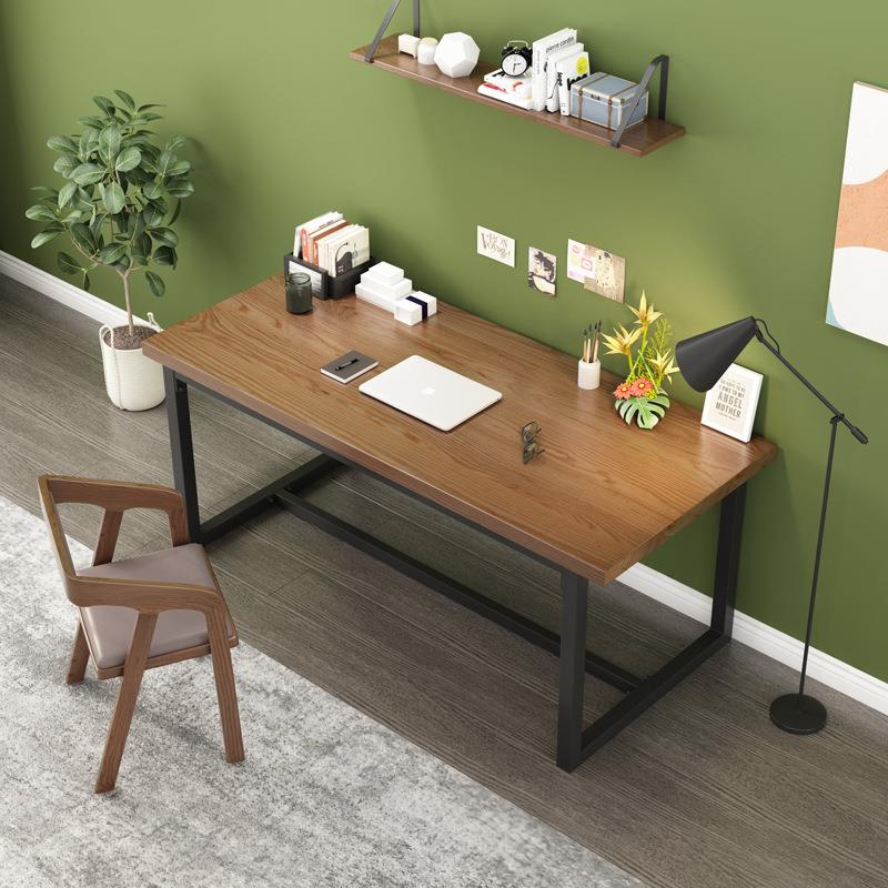 简约现代实木办公桌家用学生卧室学习写字桌工作室单人台式电脑桌
