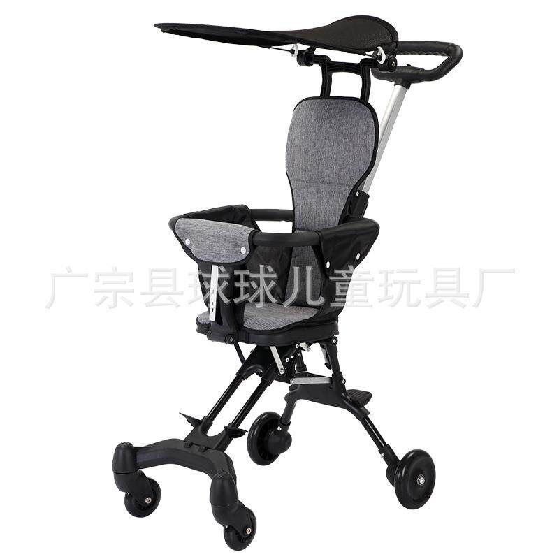供货溜娃神器遛儿童手推车折叠小巧轻便婴儿推车四轮车口袋车