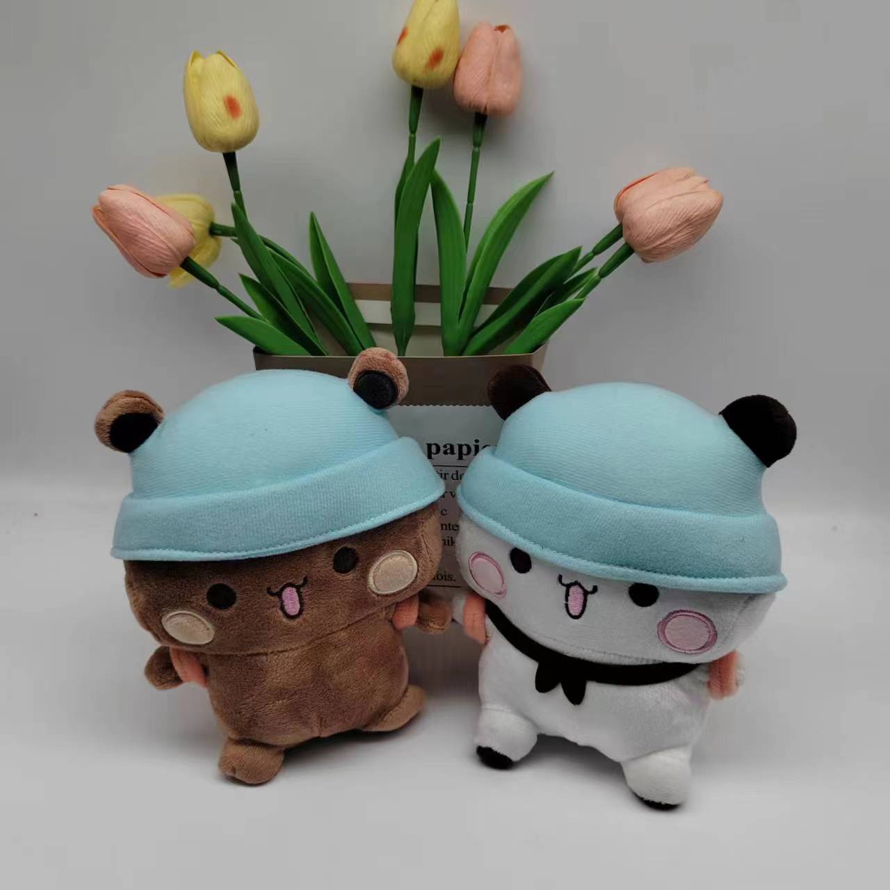 一二玩偶熊猫表情包公仔二次元