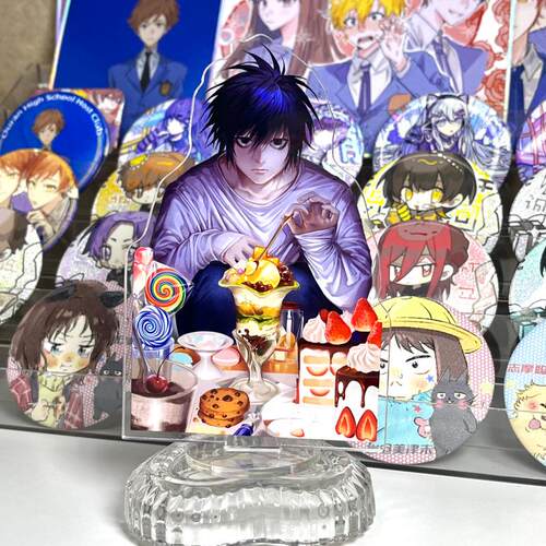 【幕醒森林】死亡笔记周边 立牌色纸挂件钥匙扣吧唧 L DEATH NOTE