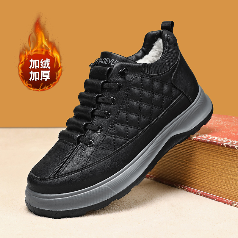 加绒加厚绵羊毛雪地靴男靴
